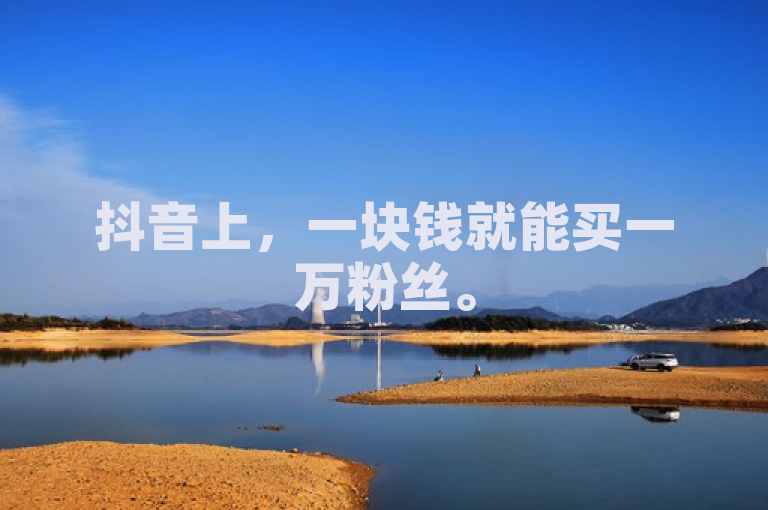 抖音上，一块钱就能买一万粉丝。