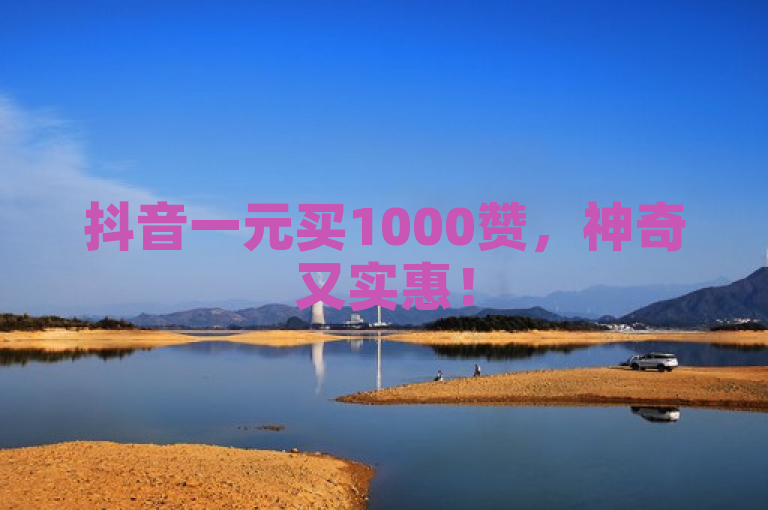 抖音一元买1000赞，神奇又实惠！