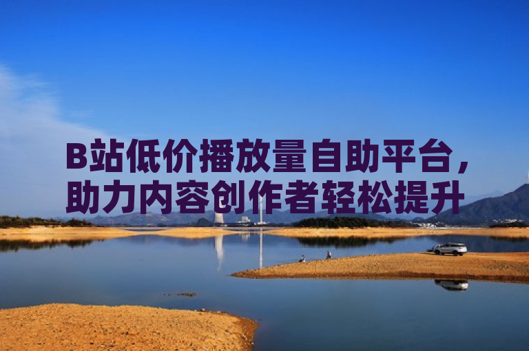 B站低价播放量自助平台，助力内容创作者轻松提升视频曝光度。
