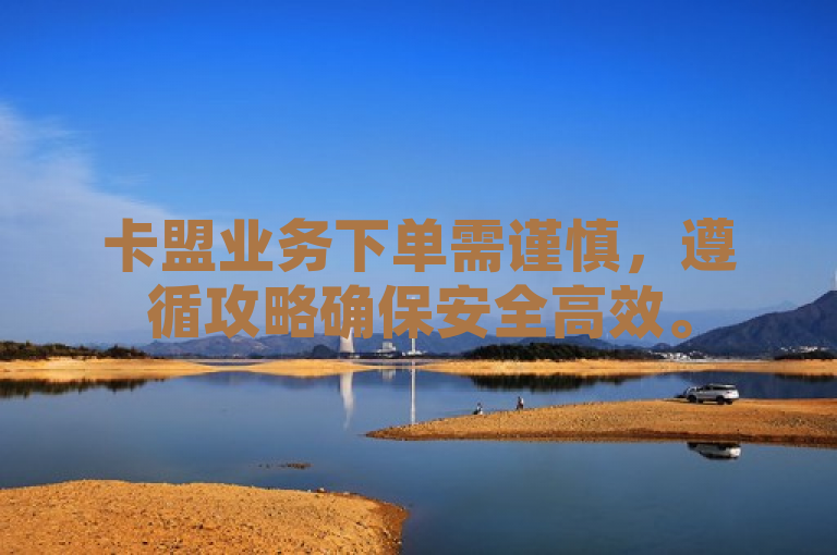 卡盟业务下单需谨慎，遵循攻略确保安全高效。