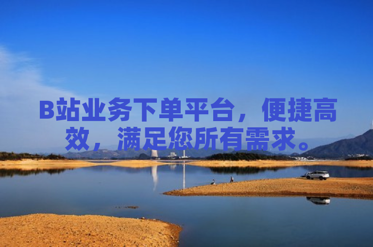 B站业务下单平台，便捷高效，满足您所有需求。