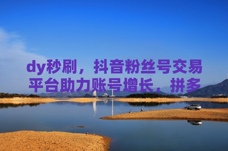 dy秒刷，抖音粉丝号交易平台助力账号增长，拼多多免费助力网站抖攒粉。