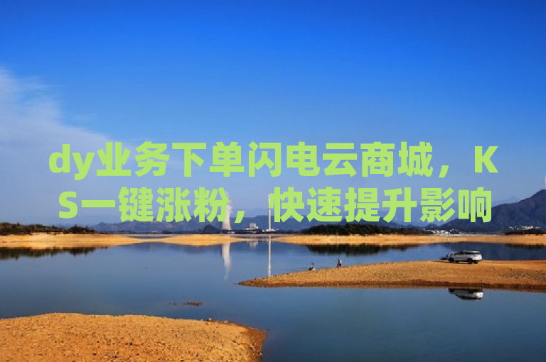 dy业务下单闪电云商城，KS一键涨粉，快速提升影响力。