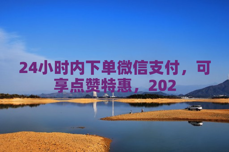 24小时内下单微信支付，可享点赞特惠，2025必学！