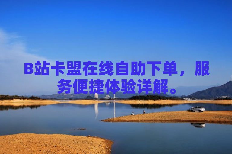 B站卡盟在线自助下单，服务便捷体验详解。