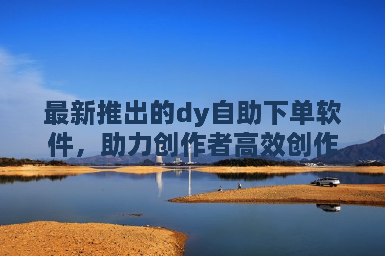 最新推出的dy自助下单软件，助力创作者高效创作！