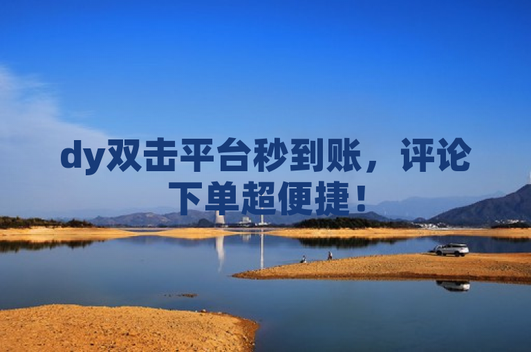 dy双击平台秒到账，评论下单超便捷！
