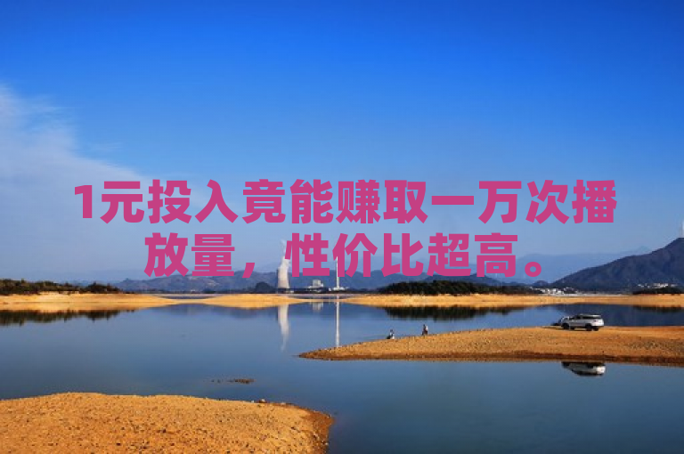 1元投入竟能赚取一万次播放量，性价比超高。