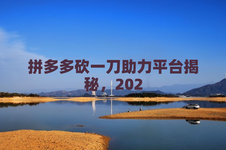 拼多多砍一刀助力平台揭秘，2025年必学省钱技巧！
