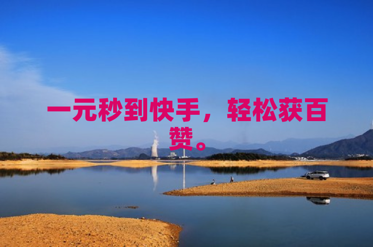 一元秒到快手，轻松获百赞。