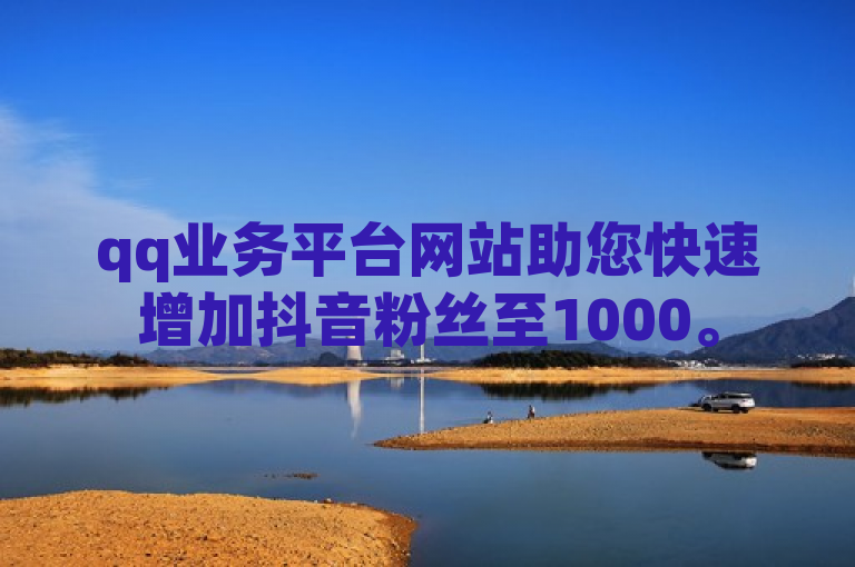 qq业务平台网站助您快速增加抖音粉丝至1000。