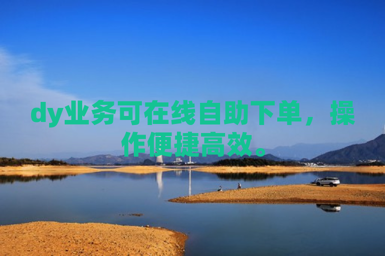 dy业务可在线自助下单，操作便捷高效。