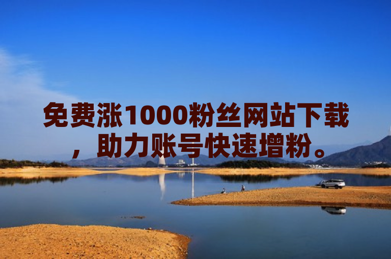 免费涨1000粉丝网站下载，助力账号快速增粉。