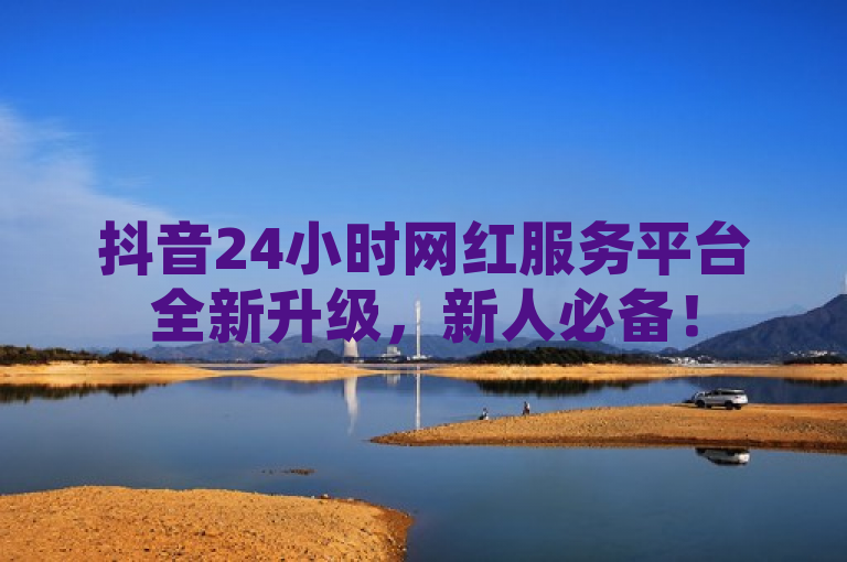 抖音24小时网红服务平台全新升级，新人必备！