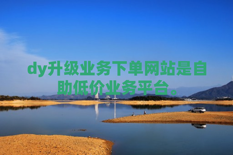 dy升级业务下单网站是自助低价业务平台。