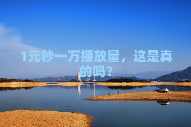 1元秒一万播放量，这是真的吗？