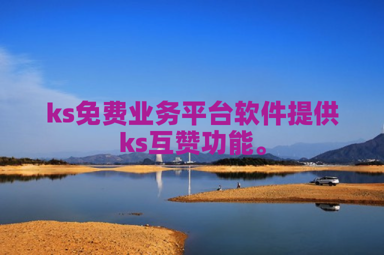 ks免费业务平台软件提供ks互赞功能。