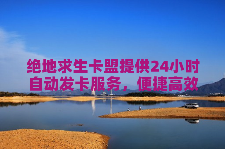 绝地求生卡盟提供24小时自动发卡服务，便捷高效。