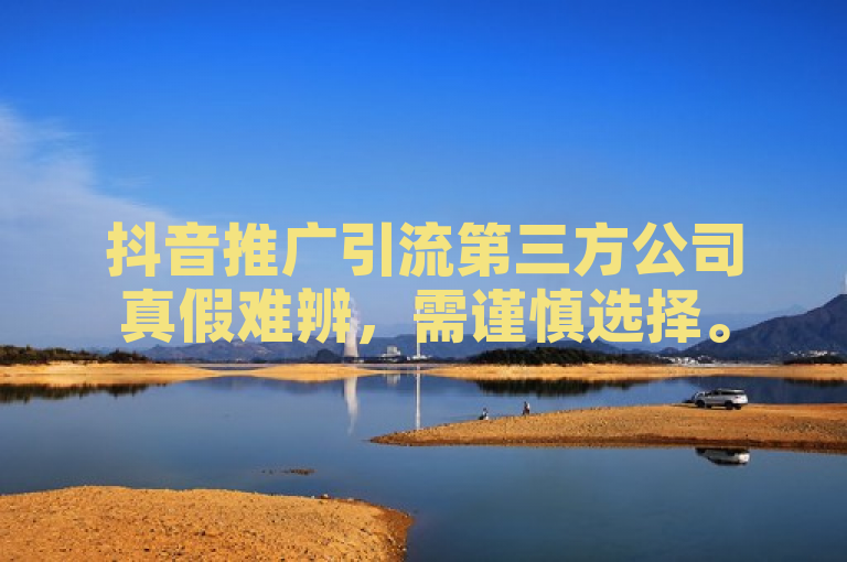 抖音推广引流第三方公司真假难辨，需谨慎选择。