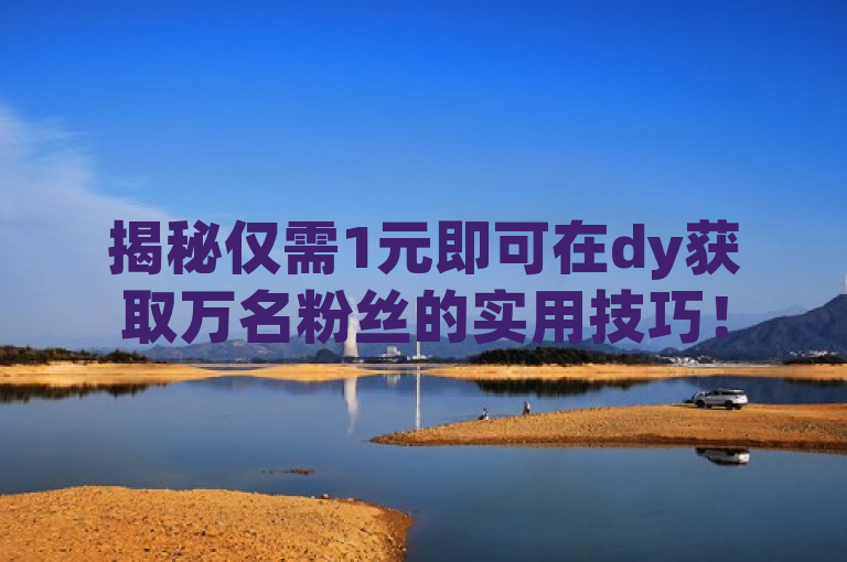 揭秘仅需1元即可在dy获取万名粉丝的实用技巧！