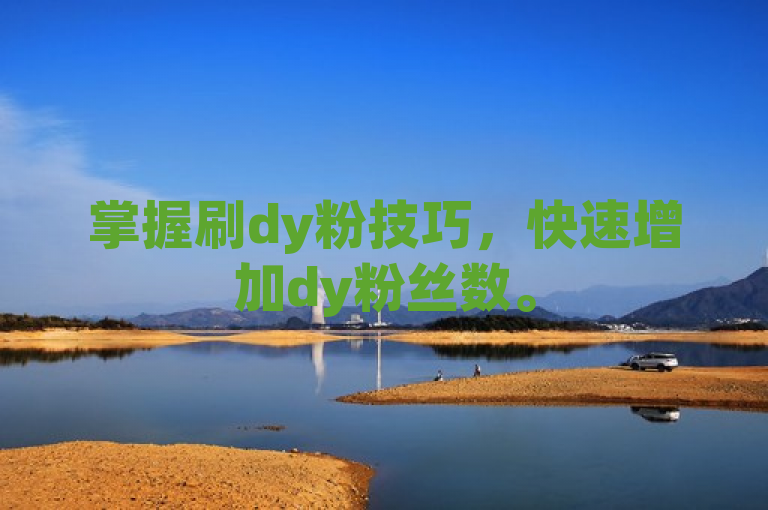 掌握刷dy粉技巧，快速增加dy粉丝数。