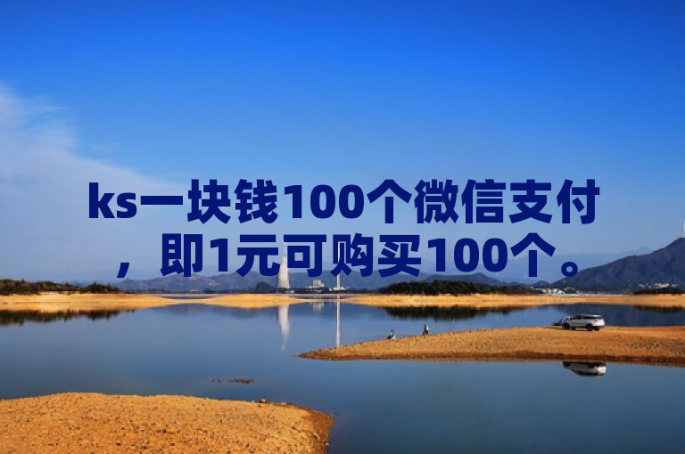 ks一块钱100个微信支付，即1元可购买100个。