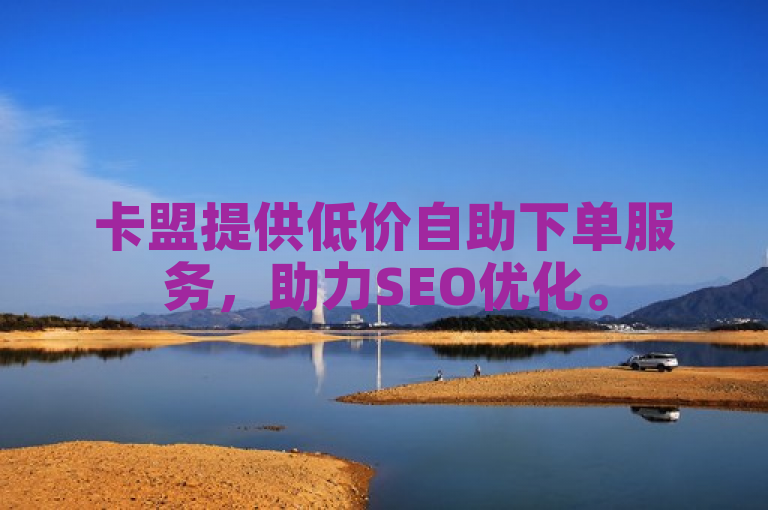 卡盟提供低价自助下单服务，助力SEO优化。