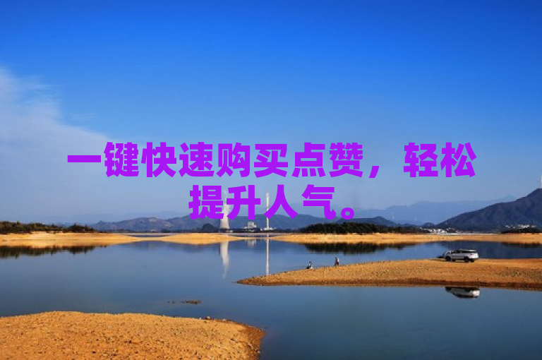 一键快速购买点赞，轻松提升人气。