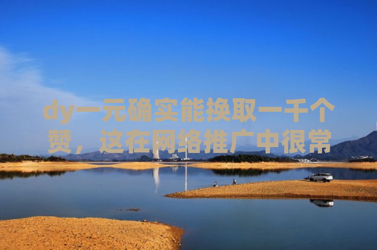dy一元确实能换取一千个赞，这在网络推广中很常见。