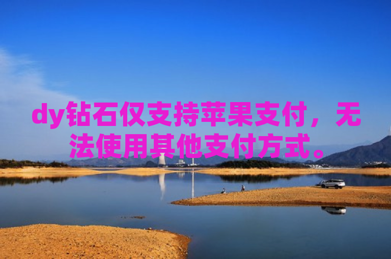 dy钻石仅支持苹果支付，无法使用其他支付方式。