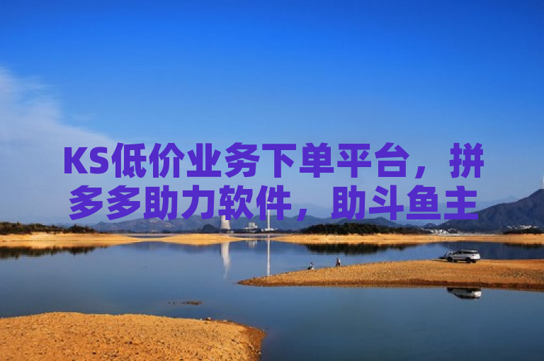 KS低价业务下单平台，拼多多助力软件，助斗鱼主播人气飙升。