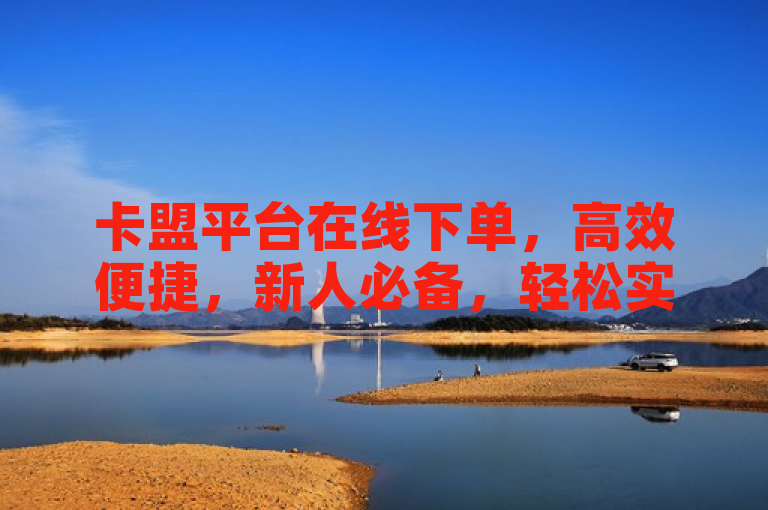 卡盟平台在线下单，高效便捷，新人必备，轻松实现购物梦想！