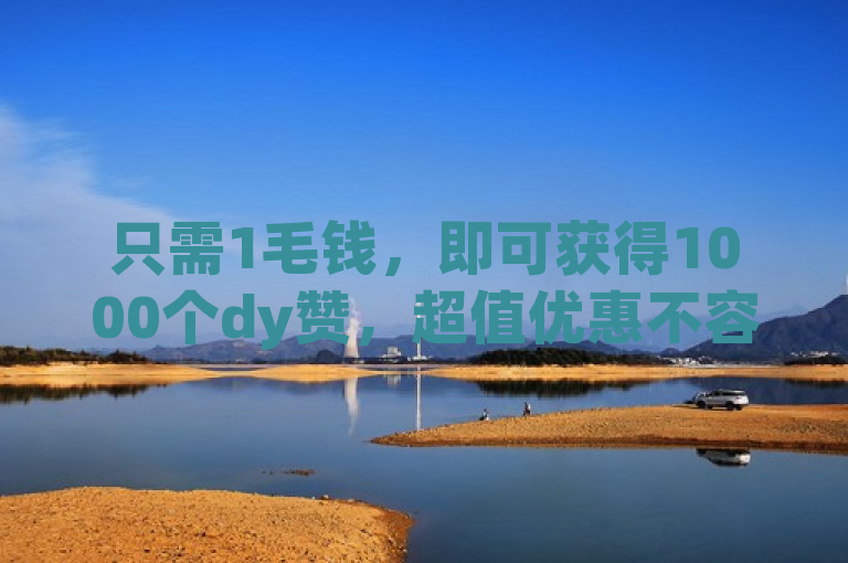 只需1毛钱，即可获得1000个dy赞，超值优惠不容错过！