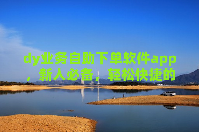 dy业务自助下单软件app，新人必备，轻松快捷的下单神器！