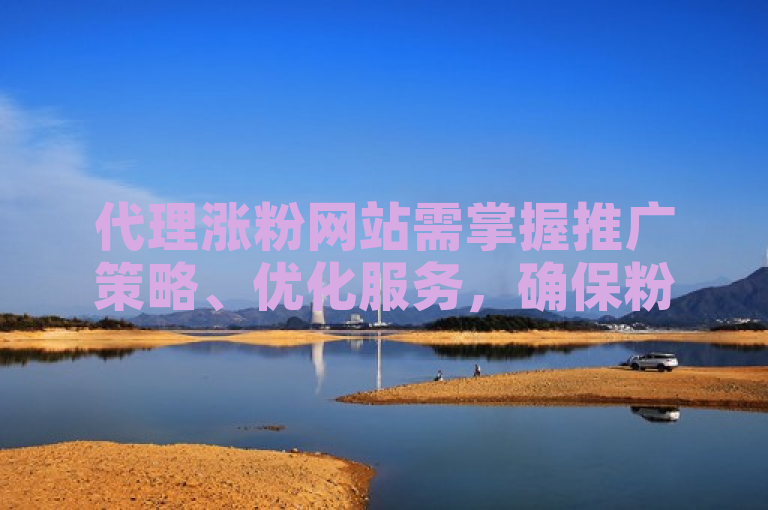 代理涨粉网站需掌握推广策略、优化服务，确保粉丝质量与活跃度。