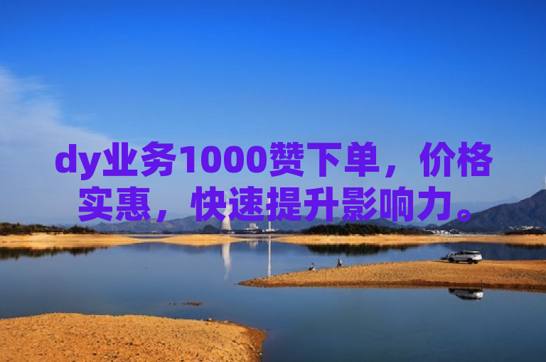 dy业务1000赞下单，价格实惠，快速提升影响力。