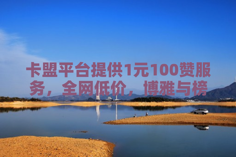 卡盟平台提供1元100赞服务，全网低价，博雅与榜一大哥视频展示。