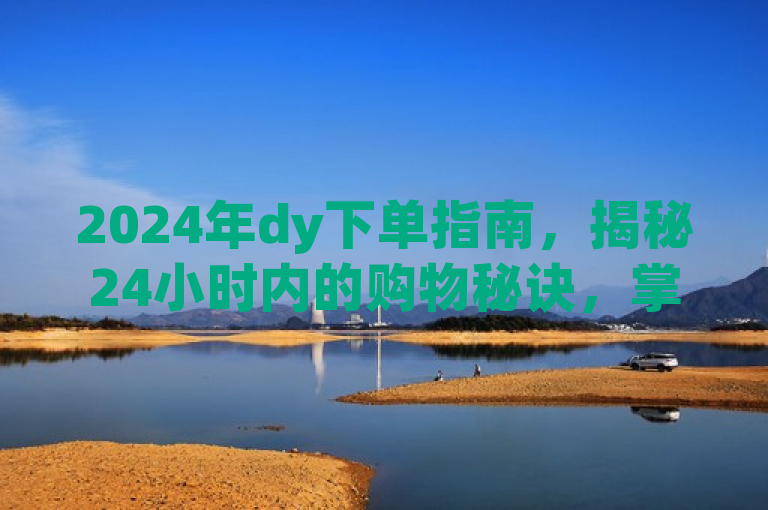 2024年dy下单指南，揭秘24小时内的购物秘诀，掌握必学技巧。