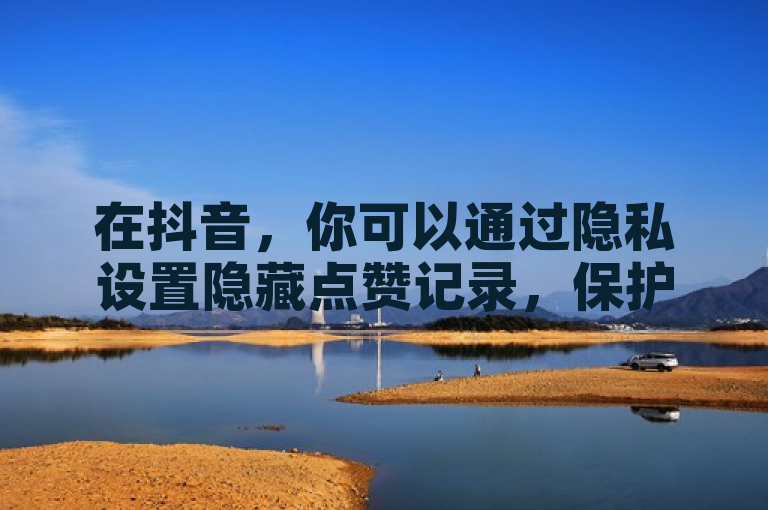 在抖音，你可以通过隐私设置隐藏点赞记录，保护个人数据。
