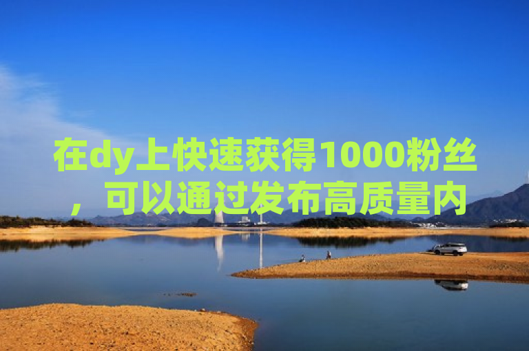 在dy上快速获得1000粉丝，可以通过发布高质量内容、互动交流和利用平台推广工具来实现。