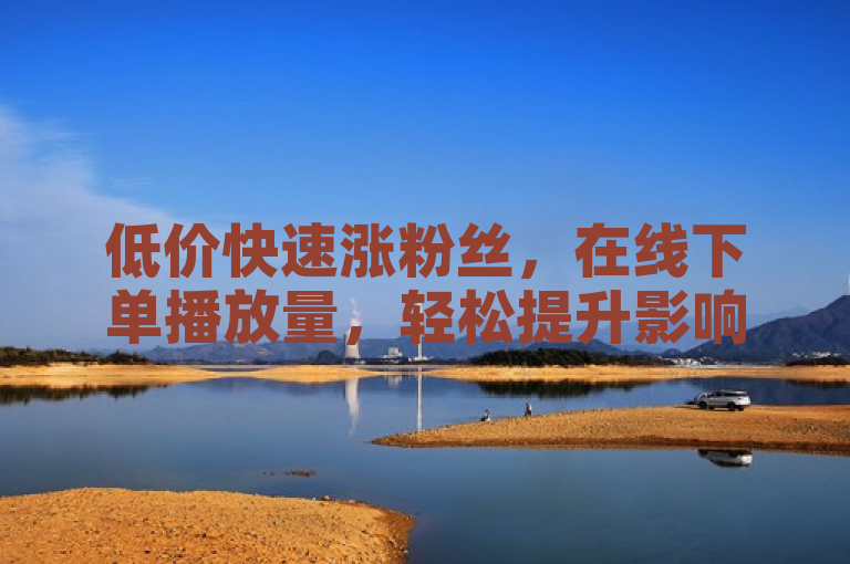 低价快速涨粉丝，在线下单播放量，轻松提升影响力。