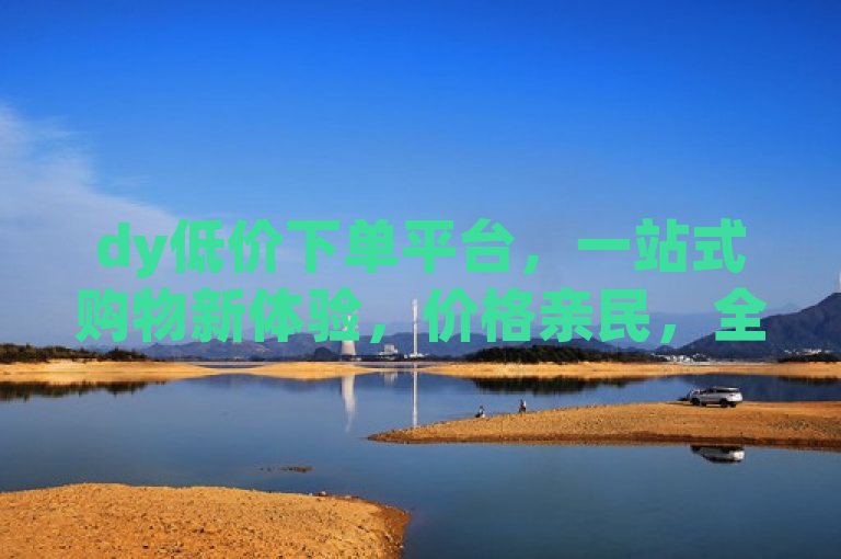 dy低价下单平台，一站式购物新体验，价格亲民，全国配送。