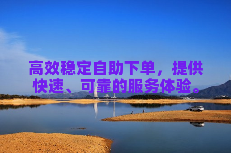 高效稳定自助下单，提供快速、可靠的服务体验。