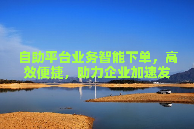 自助平台业务智能下单，高效便捷，助力企业加速发展。