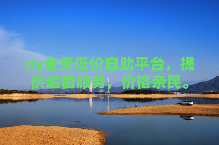 dy业务低价自助平台，提供超值服务，价格亲民。