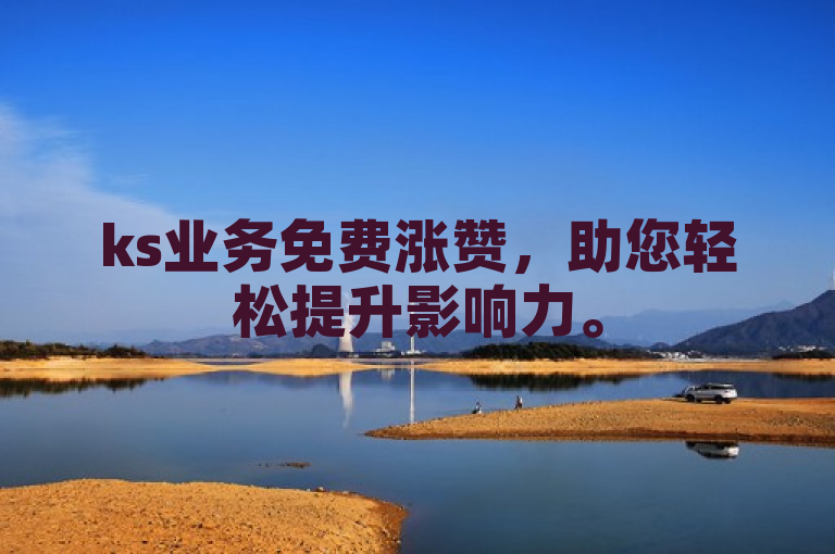 ks业务免费涨赞，助您轻松提升影响力。