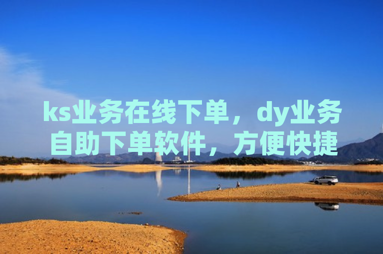 ks业务在线下单，dy业务自助下单软件，方便快捷。