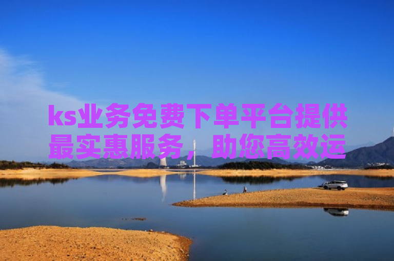 ks业务免费下单平台提供最实惠服务，助您高效运营。