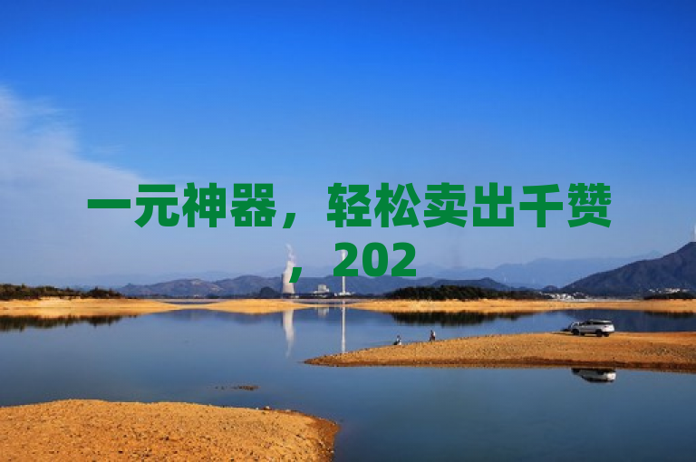 一元神器，轻松卖出千赞，2025必学技巧！