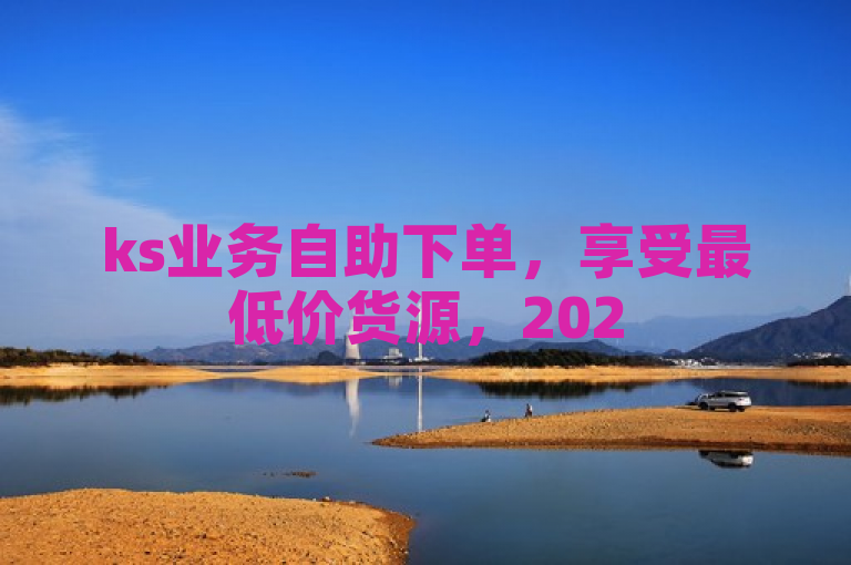 ks业务自助下单，享受最低价货源，2025必备独家优惠！